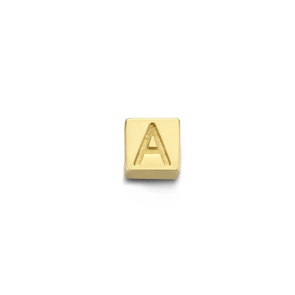ISABEL BERNARD LE CARRé FELIE 14 KARAAT GOUDEN INITIAL BEDEL KUBUS (LETTER AZ)